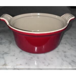 Le Creuset Vintage Cast Iron Mini Dash Ramekin Double Handle 14cm France